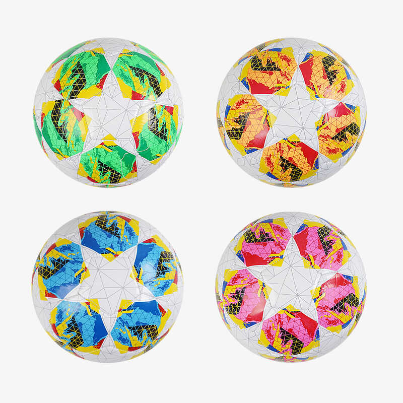 М`яч футбольний C 70298 (80) 4 види, вага 300-310 грамів, гумовий балон, матеріал PVC, розмір №5, ВИДАЄТЬСЯ МІКС