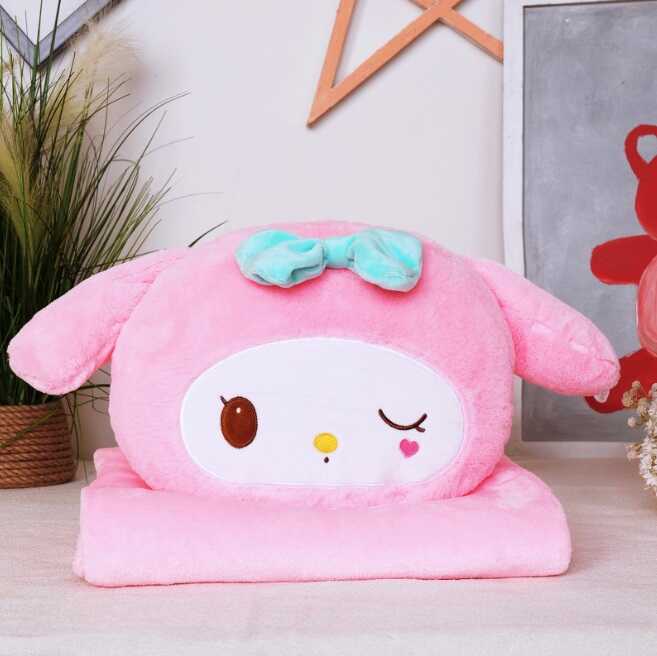 М`яка іграшка M 18282 (50) герой, текстильна, 38 см, плед