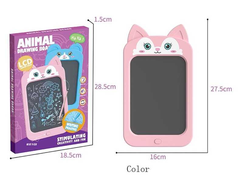 Планшет для малювання YW-606/607 (96/2) розмір: 16х27.5 см, кольоровий LCD екран, стилус, блокування екрана, кнопка стирання, англійський алфавіт, гумові елементи, в коробці