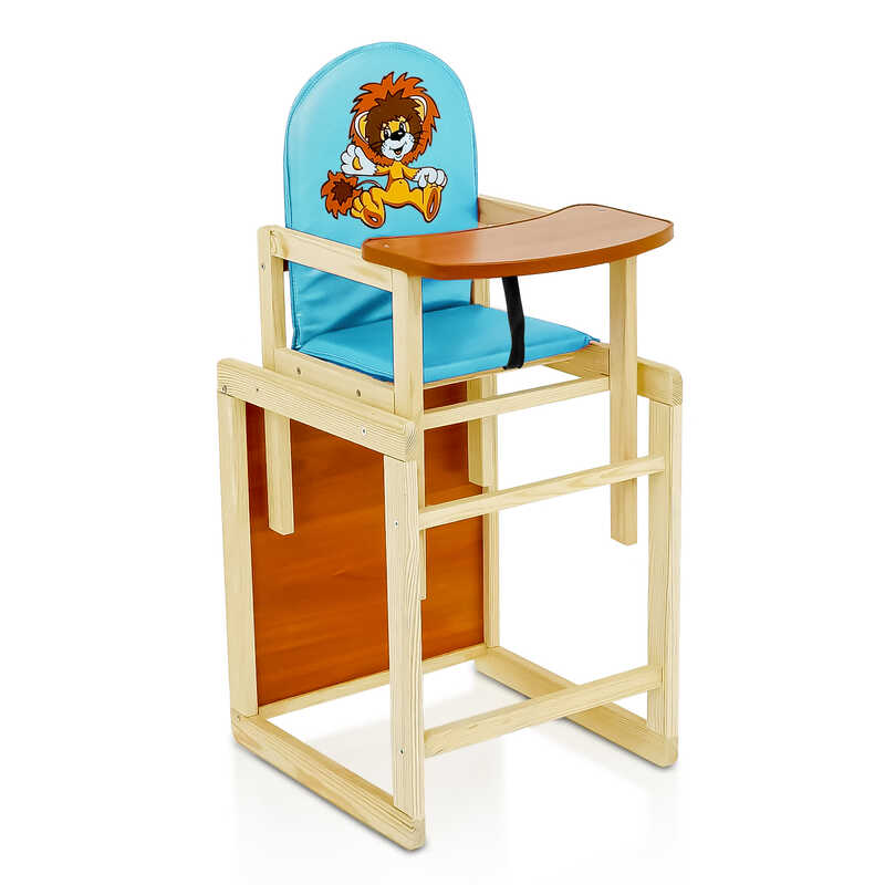 гр Стільчик/шкірзам/№2054 - "Лев" - колір БЛАКИТНИЙ (1) ТМ "Мася"