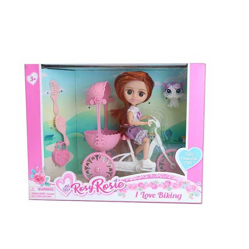 Лялька RR 012 (48/2) висота: 16 см, шарнірні суглоби, знімний одяг, улюбленець, аксесуари, в коробці