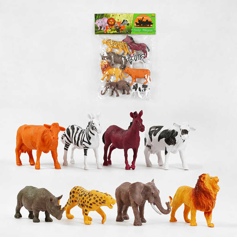 Набір тварин TK - 06203 (168/2) "TK Group", 8 шт., в пакеті