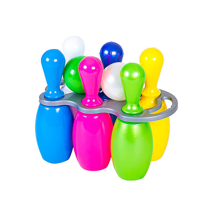 гр Кеглі з ручкою 024/3 (15) 6 + 2 кулі, "BAMSIC"