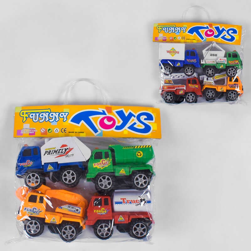 Набір машин 9922 A / 9922 B (72/2) 4 штуки в кульку, 2 види