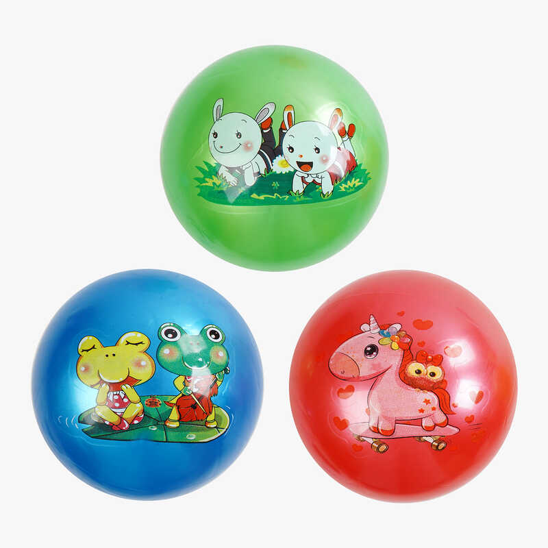 М`яч гумовий F 43260 (600) діаметр - 19 см, в пакеті, ВИДАЄТЬСЯ ТІЛЬКИ МІКС ВИДІВ