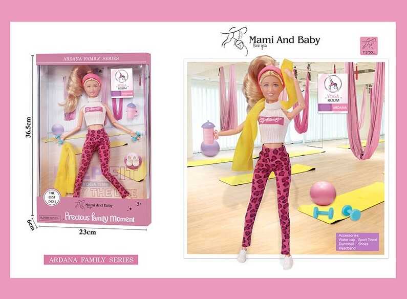 Лялька A 792-2 (48/2), висота 30 см, зйомне взуття, аксесуари, в коробці