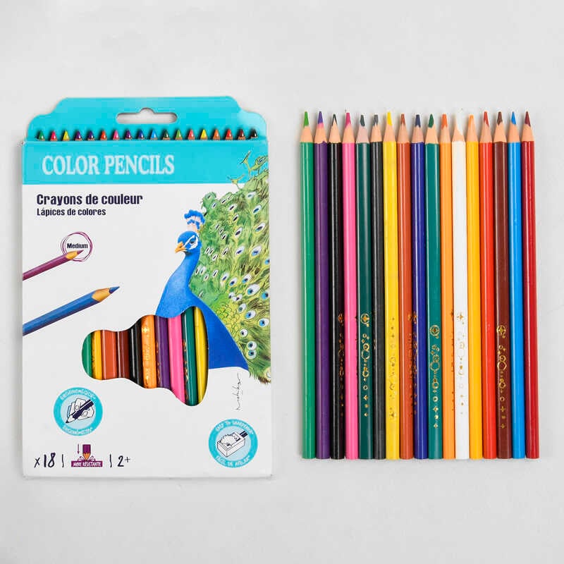 Олівці M 45622 / 1218-18 (180) 18 кольорів, 18 штук у наборі