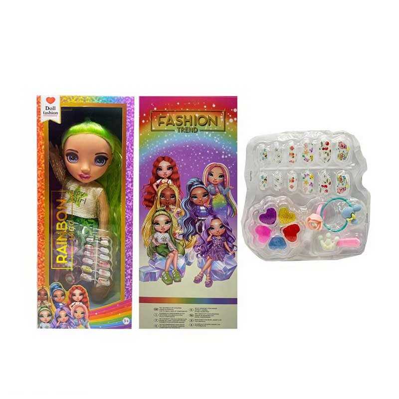 Лялька TK 2025 (72/2) висота 32см, пісня англійською, знімний одяг та взуття,накладні нігті, каблучка, заколка, резинка, блиск для губ, в коробці