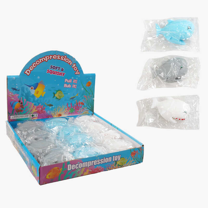 Гра антистрес C 70783 (24) ЦІНА ЗА 12 ШТУК В БЛОЦІ, "Акула", довжина 9см, в коробці