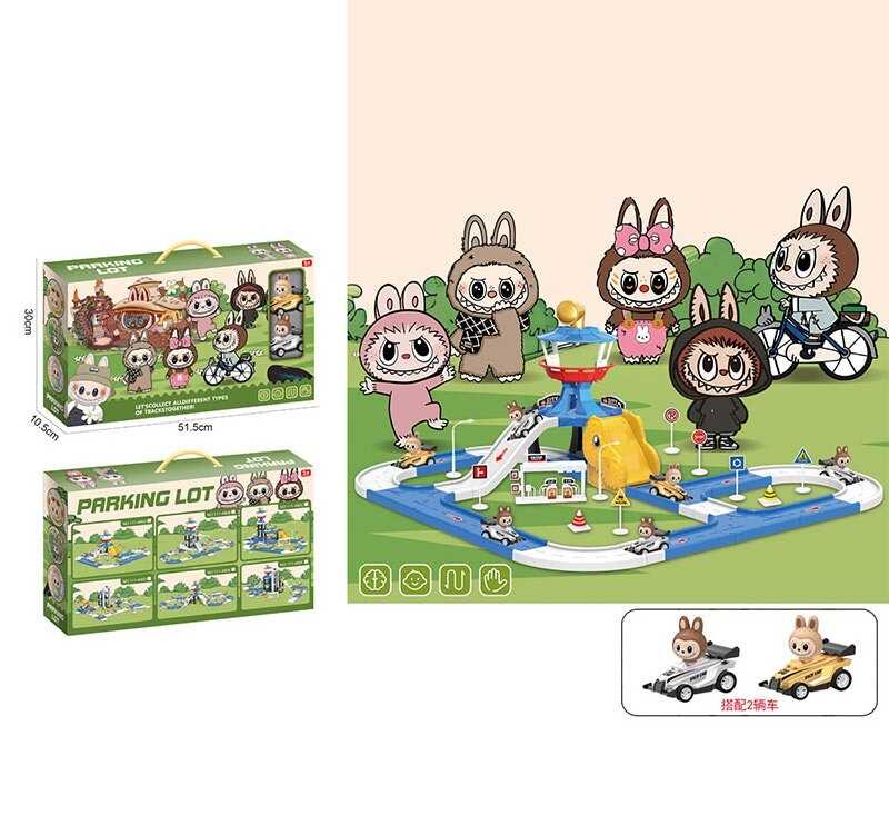 Трек 111-480 A (24/2) 2 машинки, 2 рівні треку, герої, в коробці