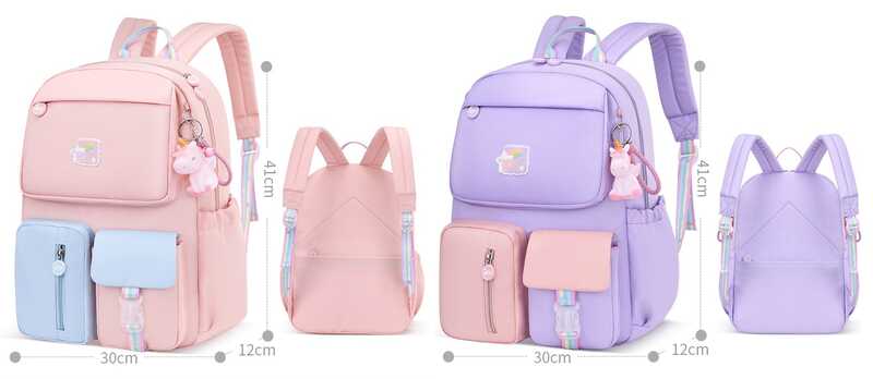 Рюкзак C 72837 (50) 2 кольори, розмір: 33х14х43 см, 1 відділення, 6 кишень, на блискавці, брелок, в пакеті