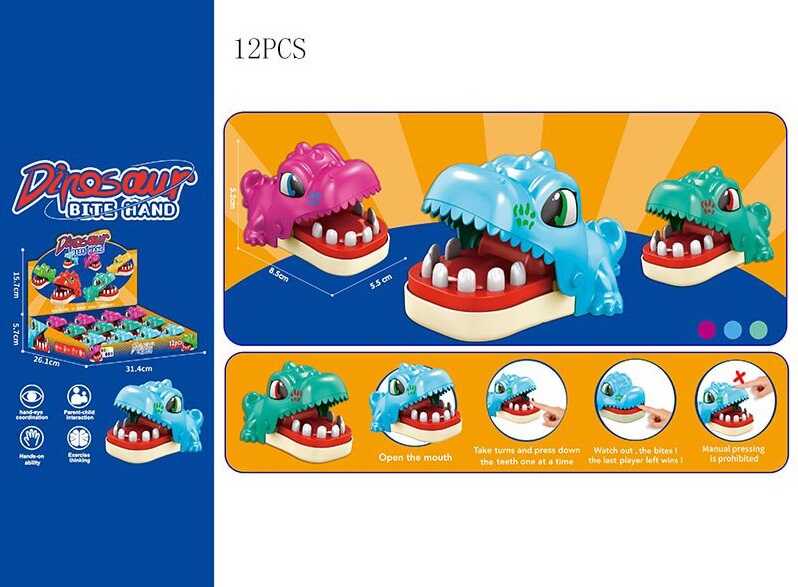 Набір зубастиків X 023-75 C (48) ЦІНА ЗА 12 ШТУК В БЛОЦІ, механічний, довжина - 8,5 см