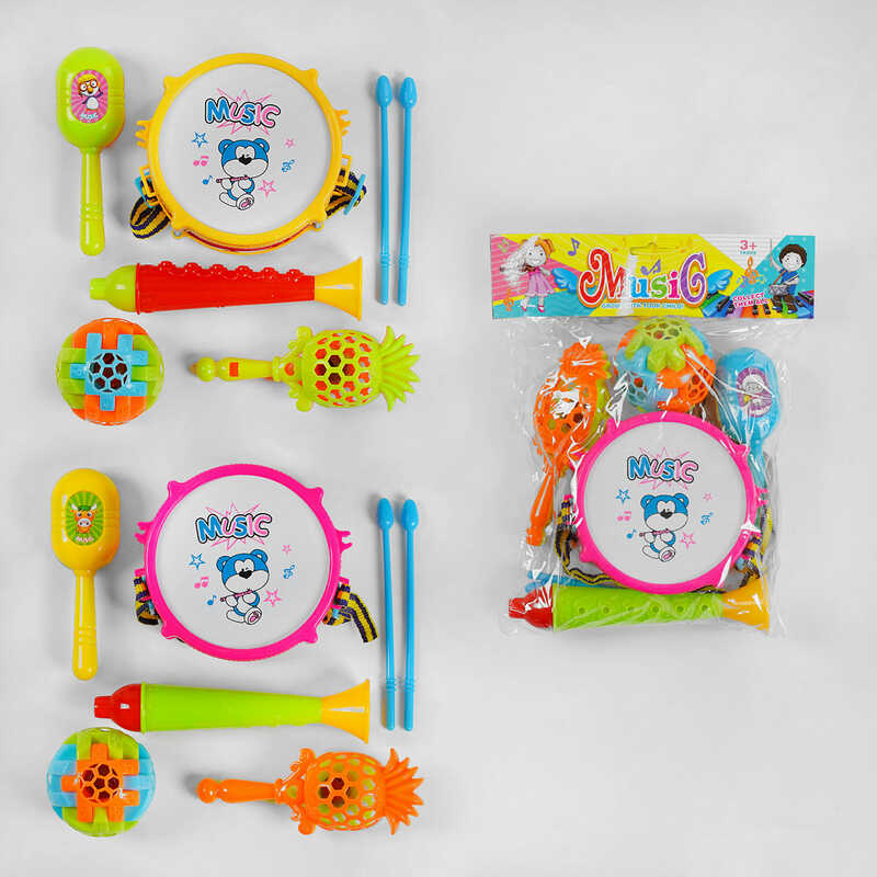 Музичні інструменти 5398-3 (128/2) 5 елементів, тріскачка, у пакеті