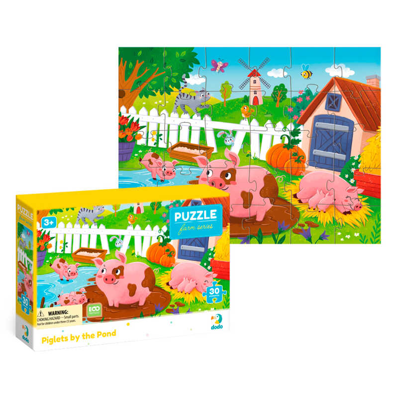 гр Пазл "Поросята біля ставка" 300682 (96) "DoDo", 30 елементів, в коробці