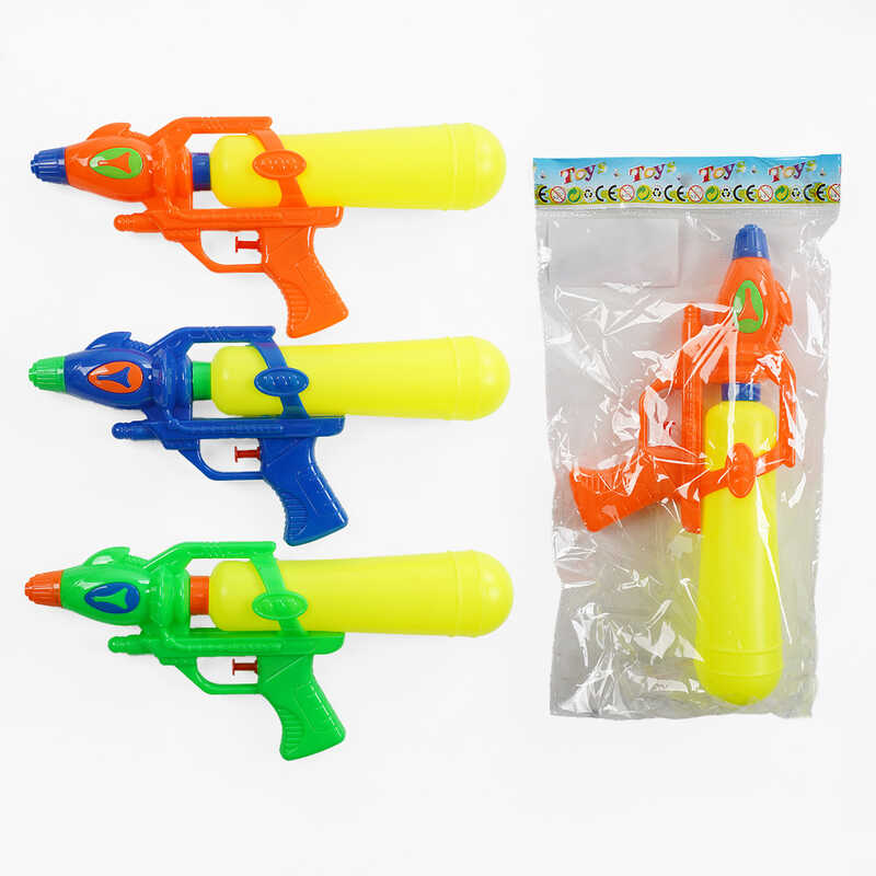 Водний пістолет 1236 A (252) 3 кольори, ВИДАЄТЬСЯ ТІЛЬКИ МІКС ВИДІВ, знімний балон, у пакеті