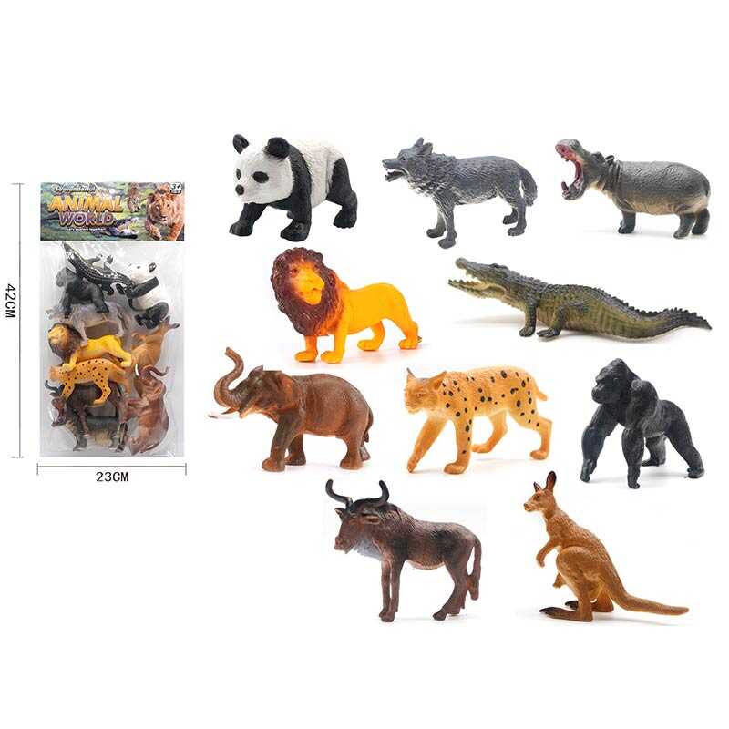 Набір тварин Q 203-9 (60) 10 штук, “Дикі тварини”, в пакеті