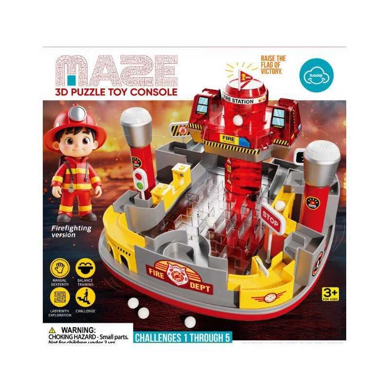 Настільна гра MKD 219 A (16) лабіринт, 2 джойстики для керування, механічний принцип, вежа з прапором, в коробці