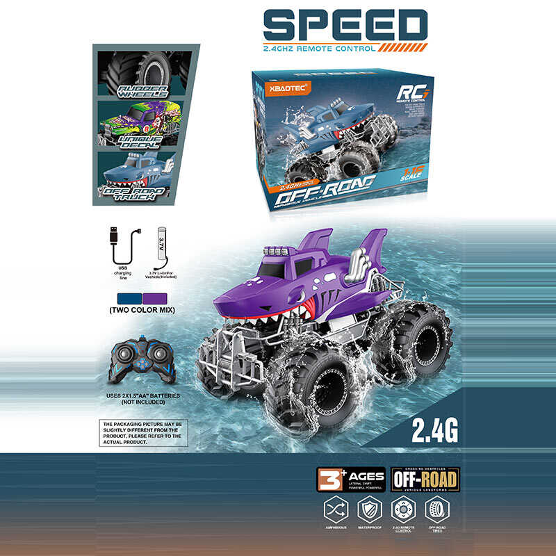 Машина на радіокеруванні XB 1251 (36) 2 кольори, акумулятор 3.7 V, USB кабель, пульт 2.4G, масштаб 1:16, гумові колеса, водонепроникна, в коробці