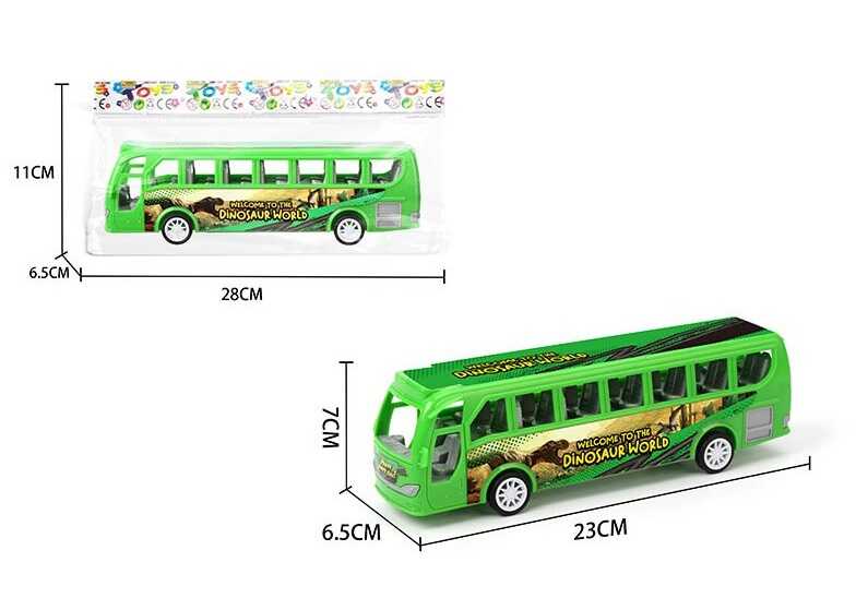 Автобус TMX 88-2 B (360/2) 23х6,5х7 см, інерція, в пакеті