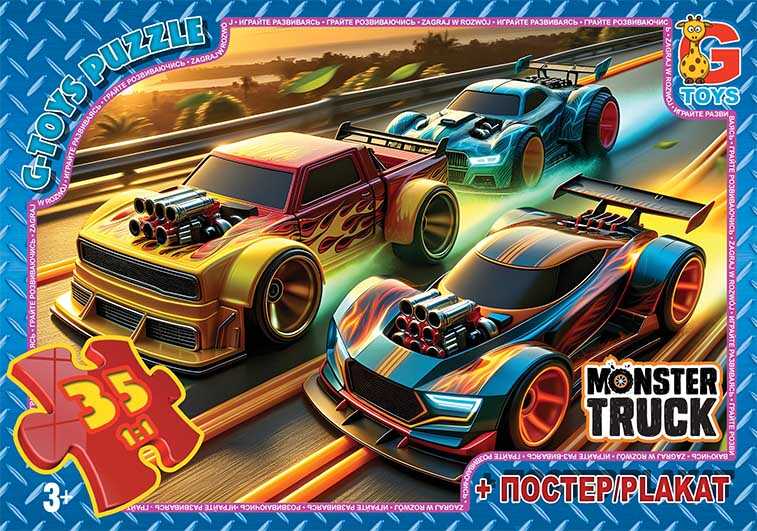 гр Пазли 35 ел. "G Toys" "Монстер траки" MT 181 (62) + постер