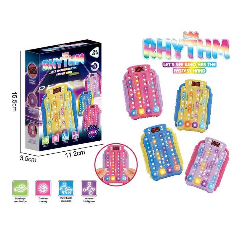 Електронна гра EC 888-5 (120) музика, озвучення англійською мовою, підсвічування, 7 режимів гри, 3 швидкості, зміна гучності, підрахунок балів, в коробці, ВИДАЄТЬСЯ ТІЛЬКИ МІКС ВИДІВ