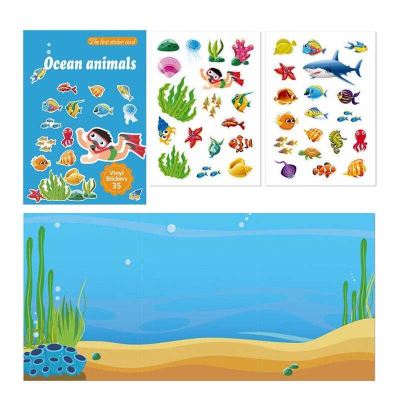 Зошит з наліпками LY 63045 (300) багаторазові наліпки, в пакеті