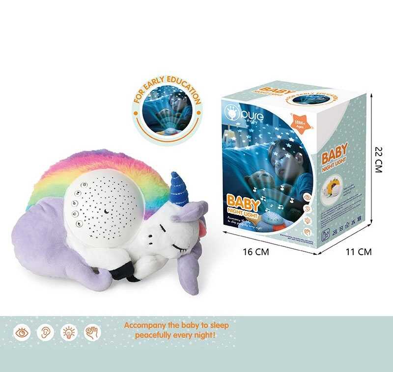 Нічник DF 003 (24/2) підсвічування, мелодії, звуки, проєкція зоряного неба, 2 режима гучності, викрутка, в коробці