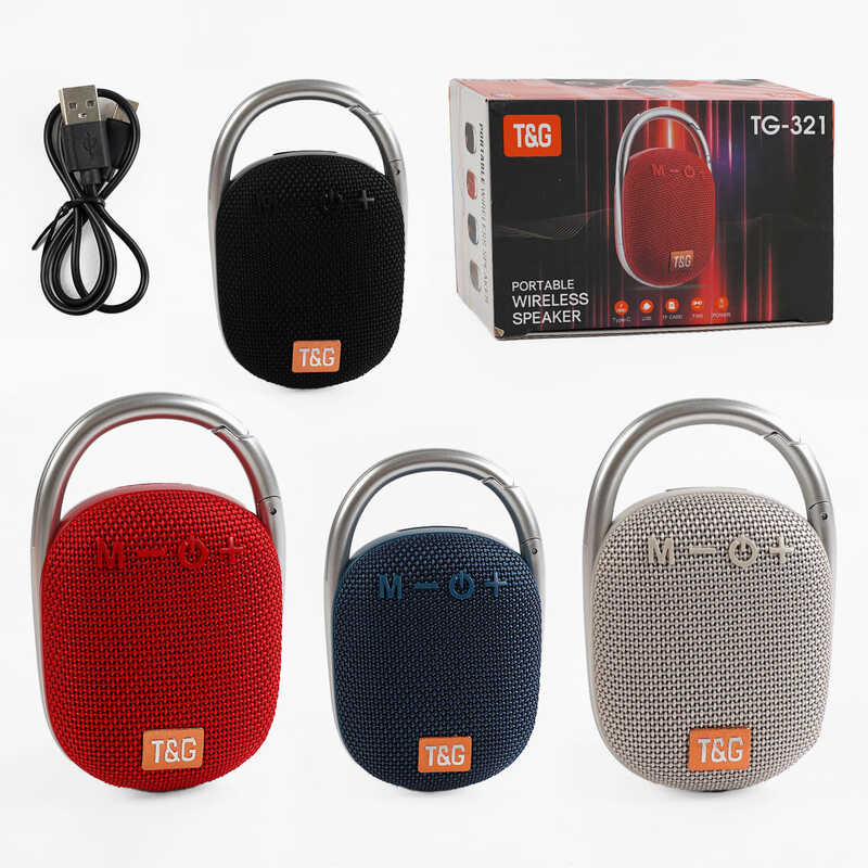Колонка C 67914 / TG 321 (60) bluetooth, від акумулятора, підсвічування, type c, TF-картка, usb-слот, в коробці, ВИДАЄТЬСЯ ТІЛЬКИ МІКС ВИДІВ