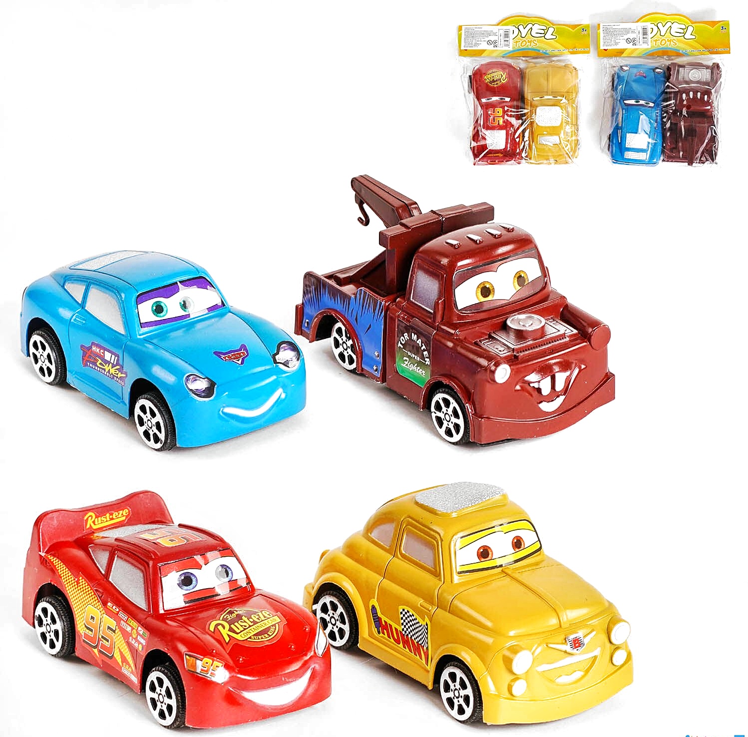 Набір машин 788 S , герої «Тачка», 2 шт , 2 види, звук, інерція, в пакеті