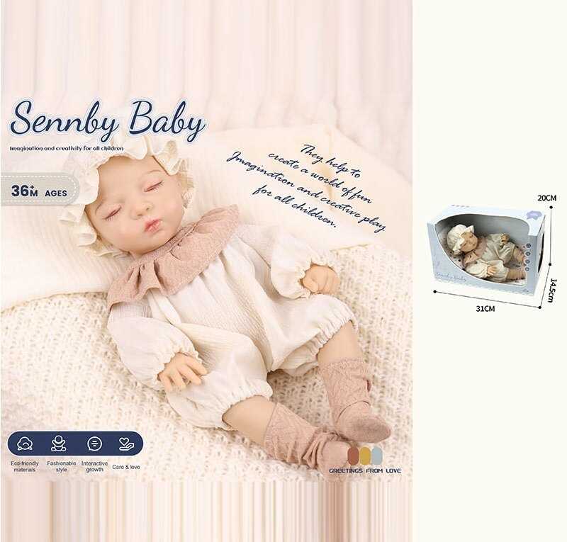 Пупс SNB 222 E (36) висота: 31 см, знімний одяг, рухливі кінцівки, в коробці