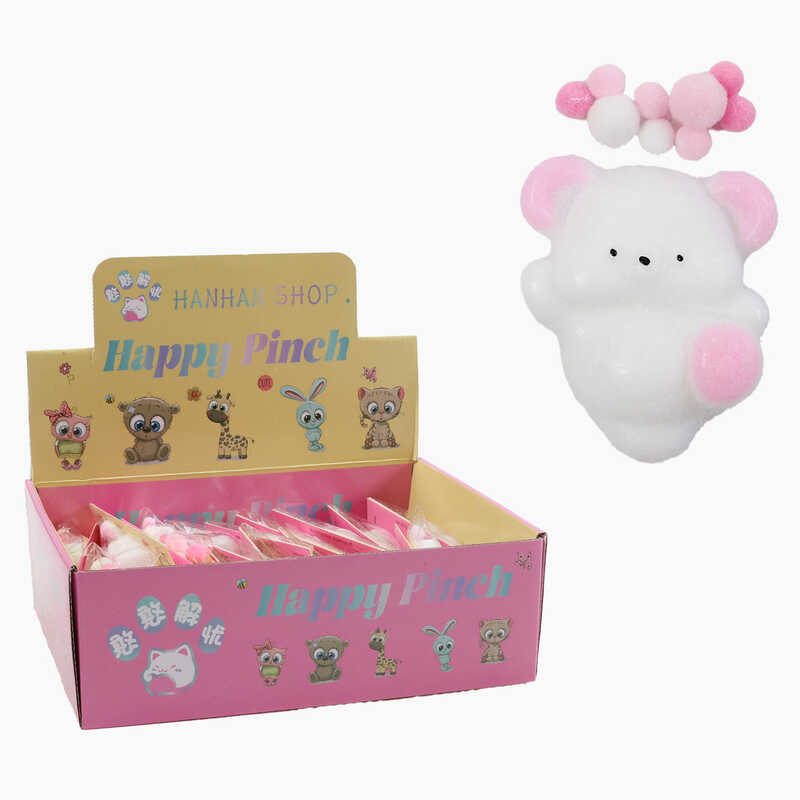 Гра антистрес C 72369 (24) ЦІНА ЗА 16 ШТУК В БЛОЦІ, “Ведмедик”, розмір - 7х9 см, текстильні кульки, в коробці