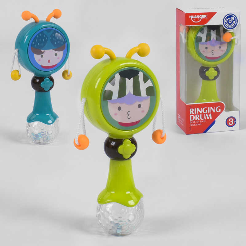 Брязкальце НЕ 0521 / НЕ 0522 (72) 2 кольори, світло, звук, в коробці