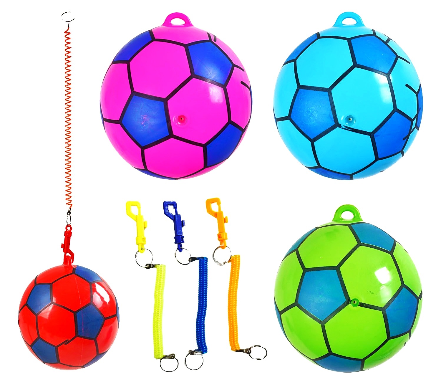 М`яч гумовий C 56607 / 25617 , 4 види , кріплення , мікс , кульок