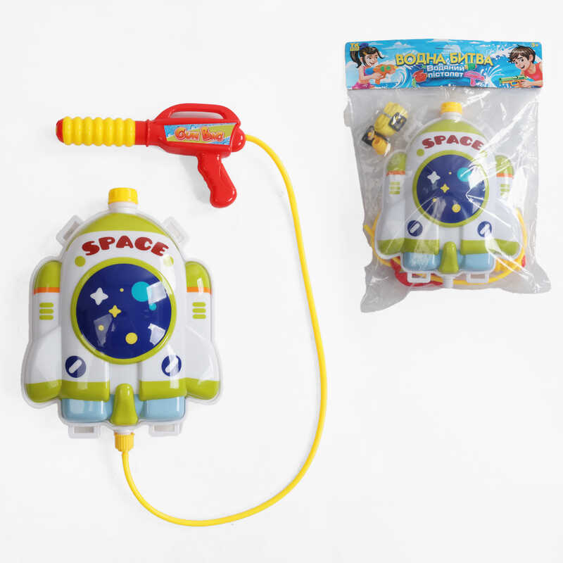 Водний пістолет з балоном TK 20245 (60) "TK Group", помповий механізм, лямки регульованої довжини, в пакеті