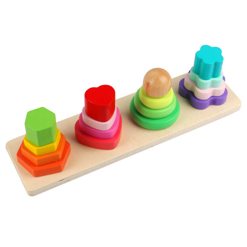 Дерев'яний геометричний сортер C 74414 (84) в коробці