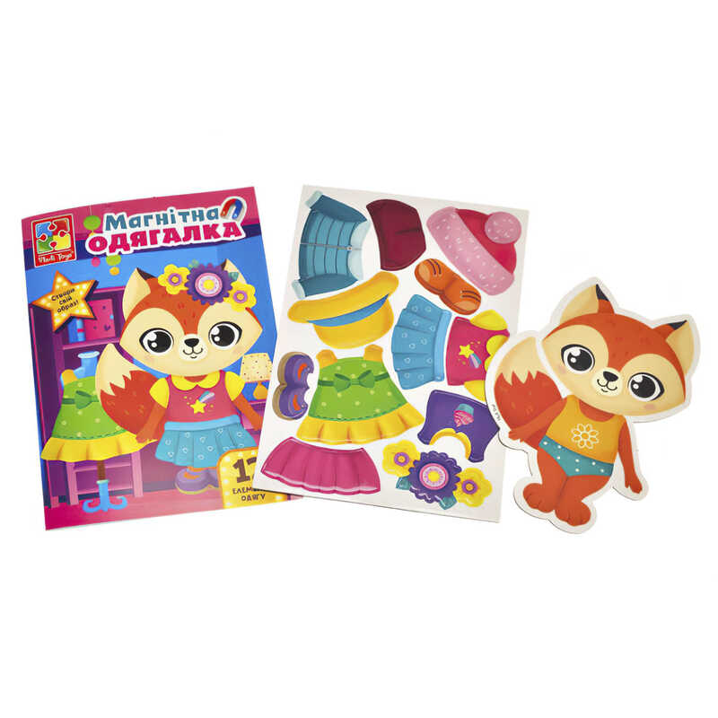 гр Магнітна гра "Лисичка" в папці (укр) VT3204-33 (60) "Vladi Toys"