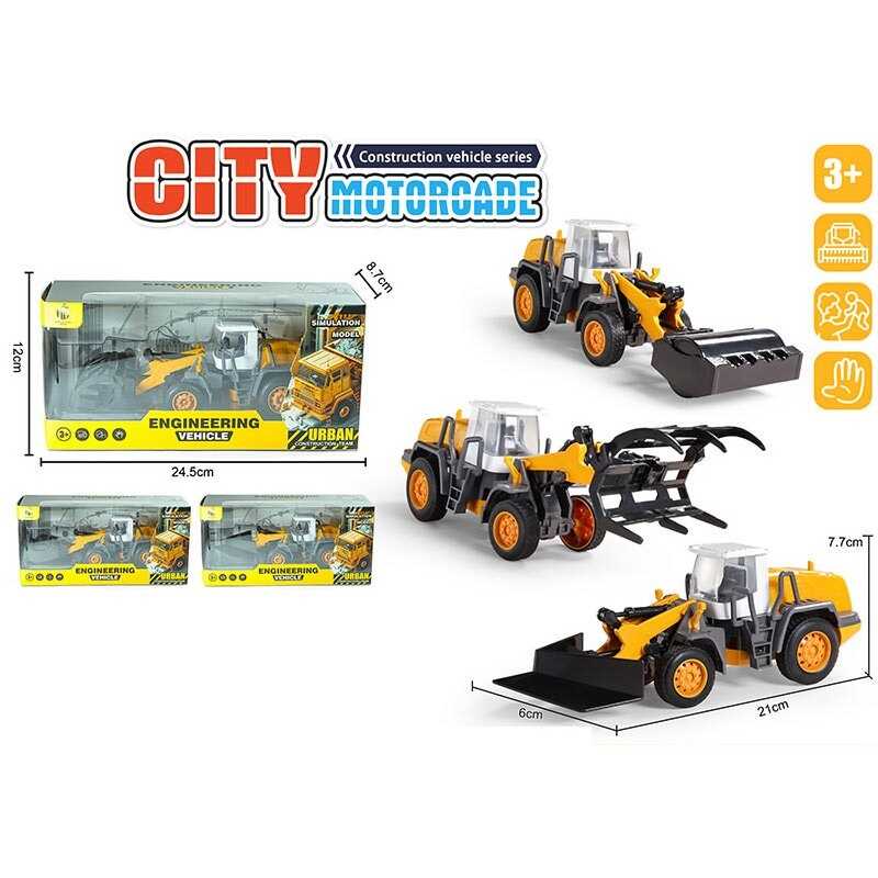 Спецтехніка 7756 S-333 AB (120/2) металопластик, інерція, гумові шини, рухомі елементи, в коробці, ВИДАЄТЬСЯ МІКС ВИДІВ