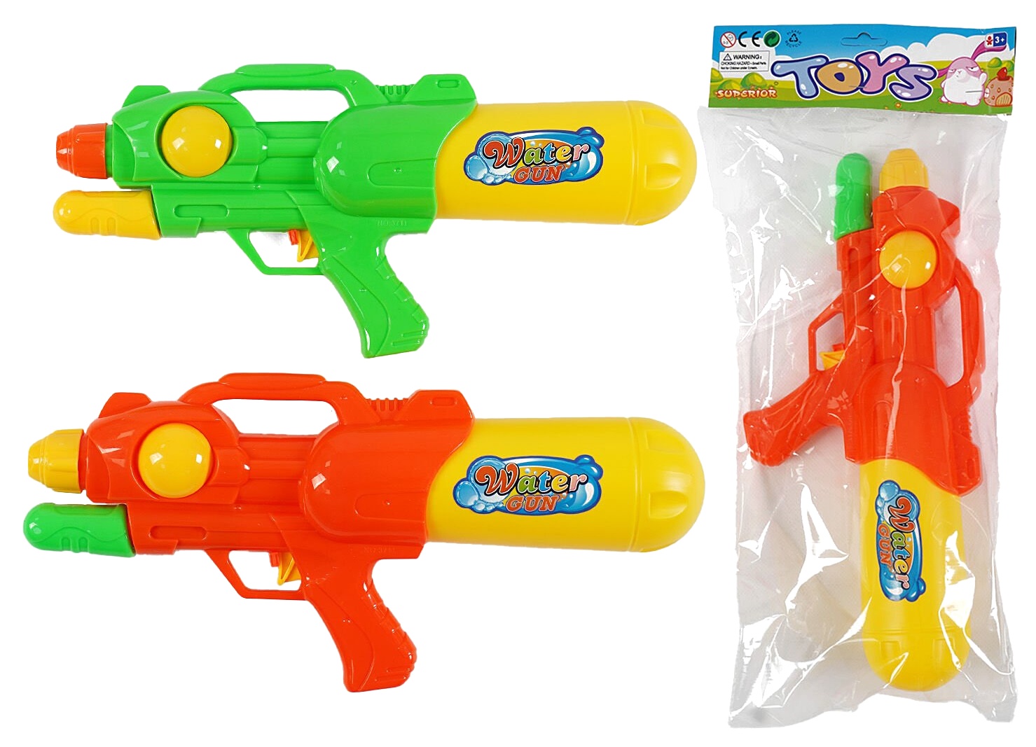 *Водний пістолет 77105 , 2 кольори , помпа , в пакеті