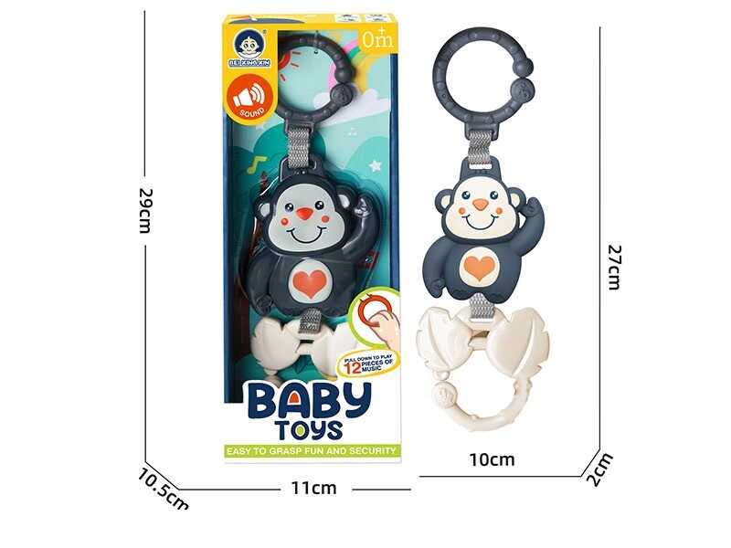 Брязкальце 988-5 (144) “Мавпа”, 12 мелодій, від батарейок, в коробці