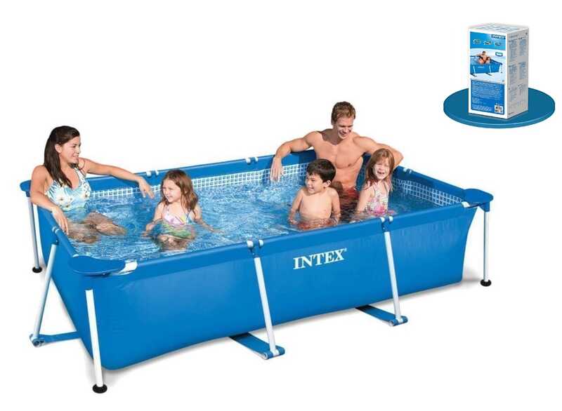 Intex Бассейн каркас 28271 NP (1) прямокутний, 6+років, об'єм води:2300л, розмір:260х160х65см,