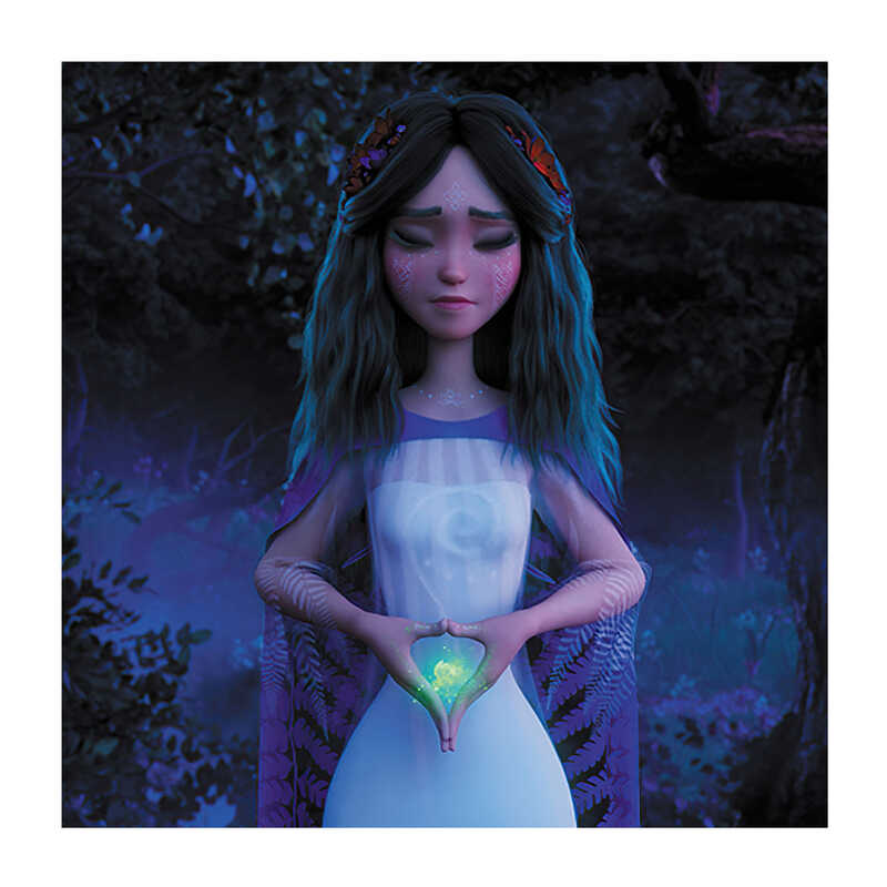 гр Картина за номерами "Мавка.Сила кохання" SQ30022 (80) "Ранок", 3 пензлики, акрилові пронумеровані фарби, кріплення до стіни, в плівці