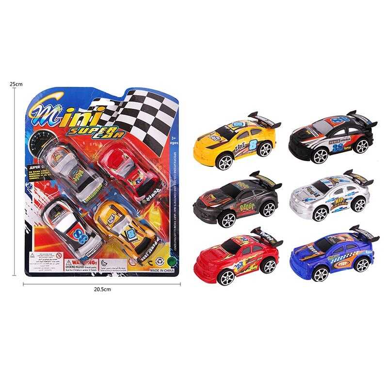 Набір машин 318-4 XH (192/2) "Спортивні тачки", 4 шт у наборі, на листі