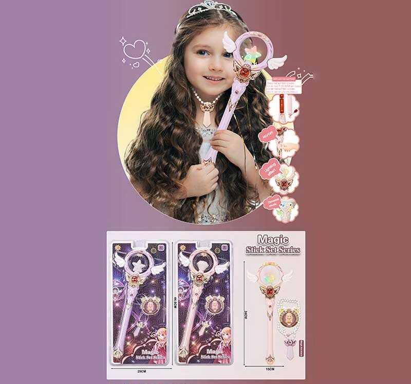 Музична паличка 608 A 328 (120/2) 2 види, звуковий ефект, підсвічування, довжина - 33 см, у слюді