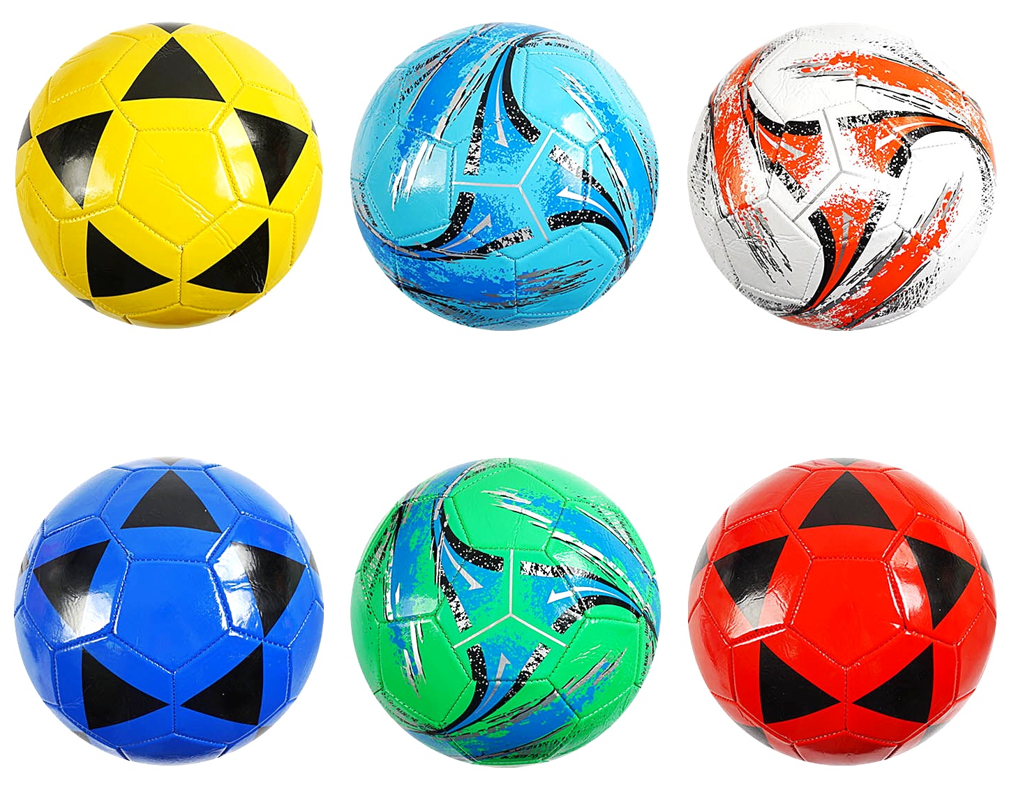 М`яч футбольний C 70127 , 6 кольорів, розмір №5, матеріал PVC, 280 грамів , кульок