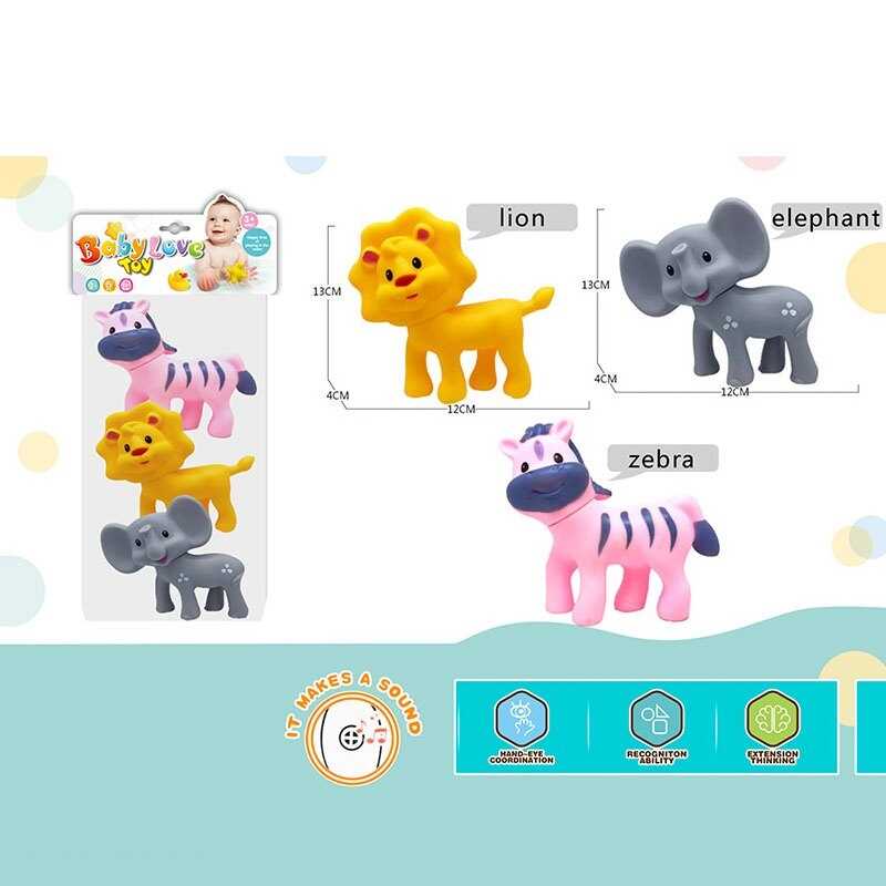 Набір пискавок 916-113 (96/2) “Тварини”, 3 штуки, в пакеті