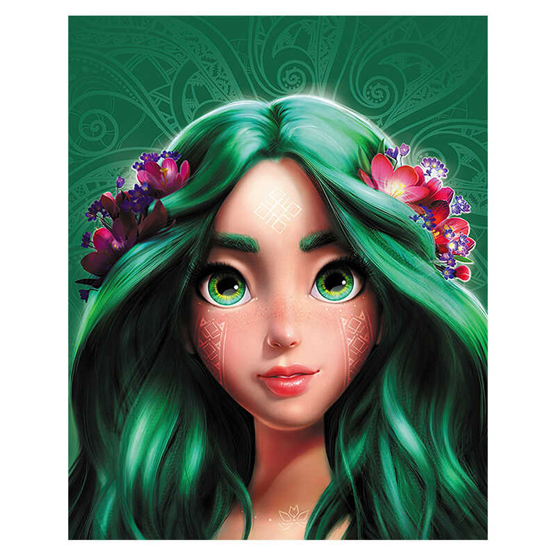 гр Картини за номерами "Мавка.Берегиня" BS54048 (40) "Ранок", 3 пензлики, акрилові пронумеровані фарби, кріплення до стіни, в плівці