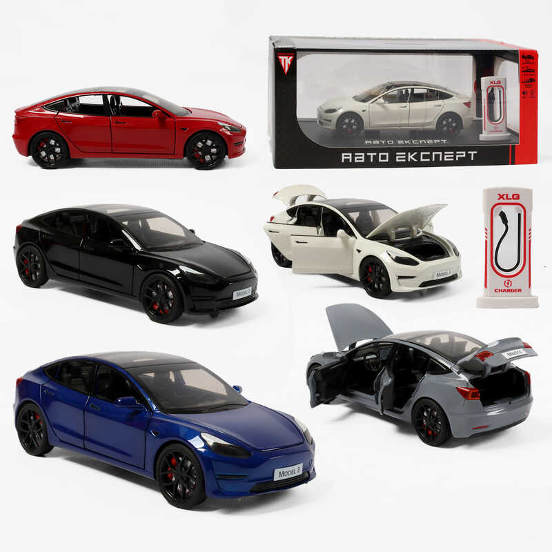 Машинка RS-71086 (24) "Авто Експерт", 5 кольорів, електромобіль, зарядна станція, металопластик, масштаб 1:24, звук, світло, інерція, відчиняються двері, в коробці, ВИДАЄТЬСЯ ТІЛЬКИ МІКС ВИДІВ