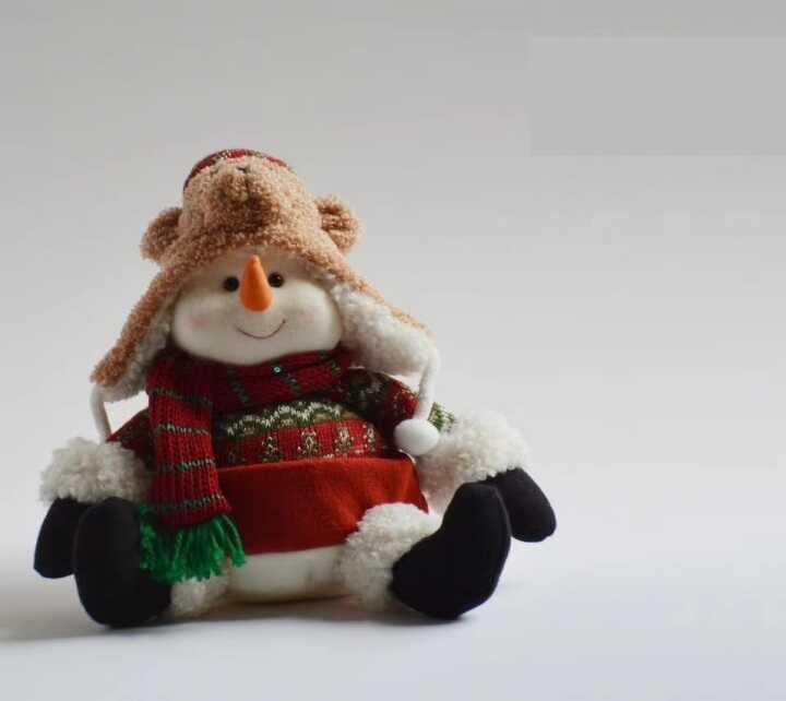 Новорічна декоративна іграшка C 67863 (36) “Сніговик”, висота - 30 см, у пакеті