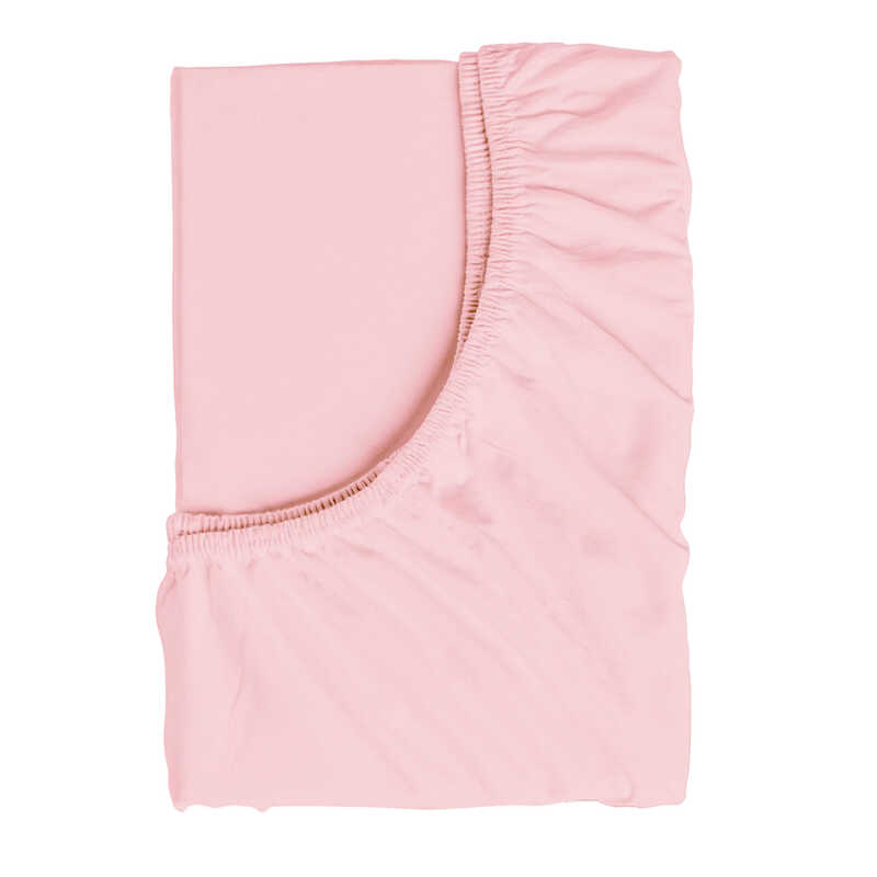 гр Простирадло на резинці для дитячого ліжечка 57991 (1) тканина РАНФОРС, колір - рожевий, розмір 120*60 см "Bimbo"