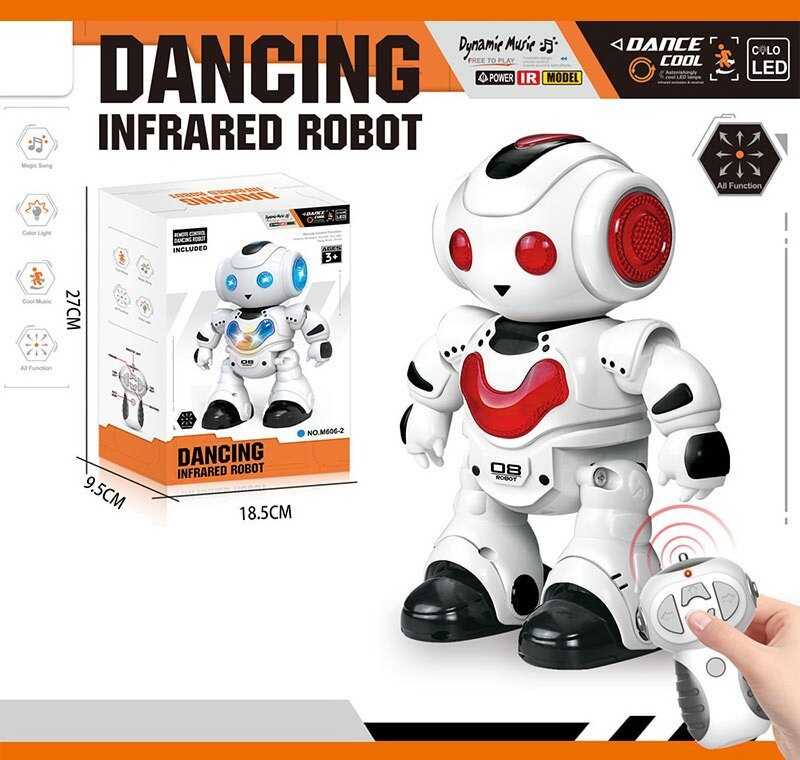 Робот на радіокеруванні M 606-2 (36) звуки, мелодії, підсвічування, режим демонстрації, в коробці